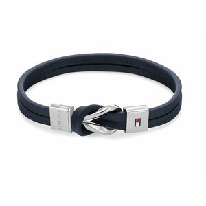 Tommy Hilfiger Tommy Hilfiger Modern kék bőr karkötő Braided Knot 2790443 kép