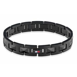 Tommy Hilfiger Tommy Hilfiger Férfi fekete karkötő Geometric 2790568 kép