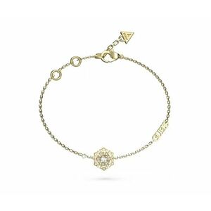 Guess Guess Stílusos aranyozott karkötő virággal La Fleur JUBB04557JWYG 14, 5 cm kép