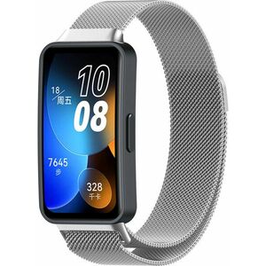 4wrist 4wrist Milánói szíj, mágneses csattal Huawei Watch Band 8 -hoz - Silver kép