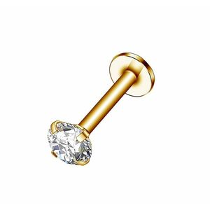 Troli Troli Aranyozott labret piercing kristályokkal 0, 3 cm kép