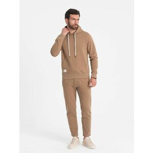 Ombre Clothing Barna tréningruha szett (kapucnis felső + melegítőnadrág) V2-Z80 kép