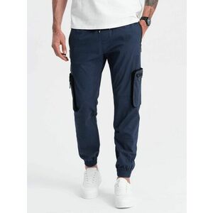 Ombre Clothing Időtlen sötét kék jogger nadrág V5 PAJO-0135 kép