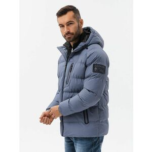 Ombre Clothing Időtlen halvány lila téli steppelt kabát V6 JAHP-0178 kép