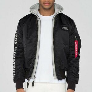 Alpha Industries MA-1 D-Tec SE Jacket Black Grey kép