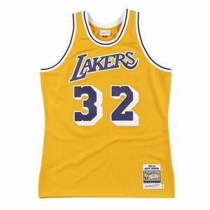 Jersey Mitchell & Ness Los Angeles Lakers #32 Magic Johnson Authentic Jersey yellow kép