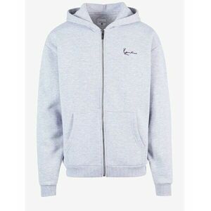 Pulcsi karl kani chest signature essential zip hoodie Grey kép