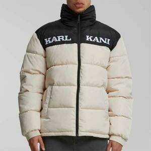 Téli dzeki Karl Kani Retro Essential Puffer Jacket Light Sand kép