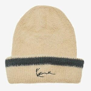 Téli sapka karl kani Signature Fluffy Beanie sand/black kép