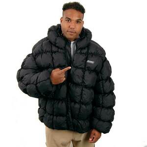 Téli dzeki Karl Kani Sport Patch Square Quilted Puffer Jacket Black kép