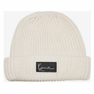 Téli sapka karl kani Woven Signature Essential Fisherman Beanie white kép