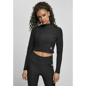 Ladies Starter Cropped Stretch Rib Turtleneck Longsleeve black kép