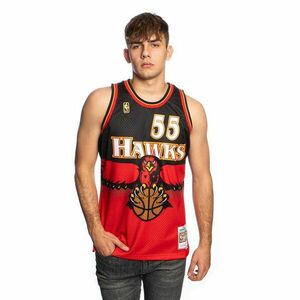 Mitchell & Ness Atlanta Hawks #55 Dikembe Mutombo scarlet Swingman Jersey kép