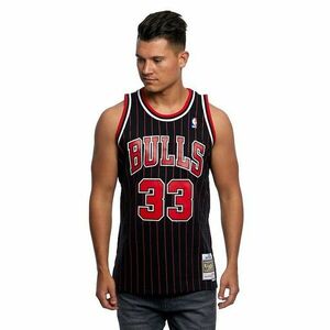 Mitchell & Ness Chicago Bulls #33 Scottie Pippen black / red Swingman Jersey kép