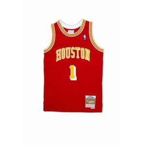 Mitchell & Ness Houston Rockets #1 Tracy McGrady university red Swingman Jersey kép