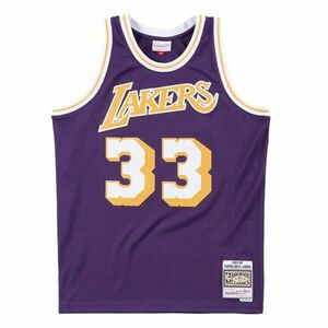 Mitchell & Ness Los Angeles Lakers #33 Kareem Abdul-Jabbar Swingman Jersey purple kép