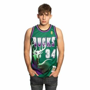 Mitchell & Ness Milwaukee Bucks #34 Ray Allen dark green Swingman Jersey kép