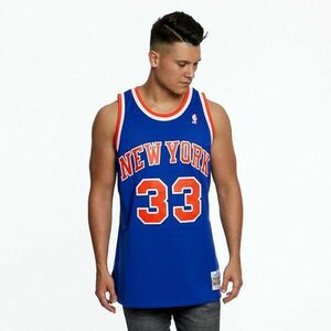 Mitchell & Ness New York Knicks #33 Patrick Ewing royal Swingman Jersey kép