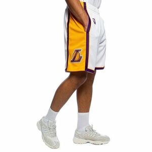 Mitchell & Ness shorts Los Angeles Lakers white Swingman Shorts kép