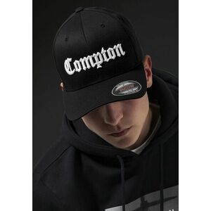 Mr. Tee Compton Flexfit Cap blk/wht kép