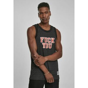 Mr. Tee Fuckyou Basketball Top blk/wht kép