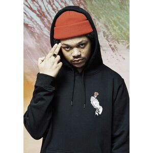 Mr. Tee Hand Rose Hoody black kép