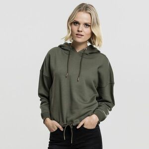 Pulóver Urban Classics Ladies Kimono Hoody olive kép