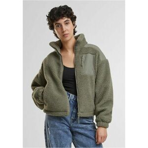 Urban Classics Ladies Sherpa Mix Jacket palegreen kép