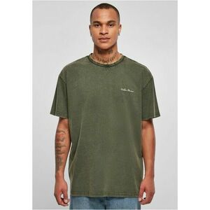 Urban Classics Oversized Small Embroidery Tee bottlegreen kép