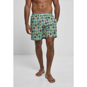 Urban Classics Pattern Swim Shorts calavera aop kép