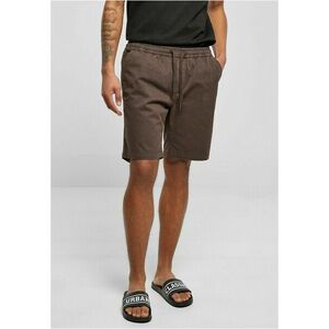 Urban Classics Stretch Twill Joggshorts brown kép