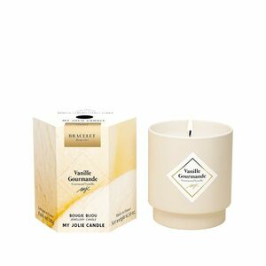 My Jolie Candle My Jolie Candle Illatgyertya 36 óra karkötővel Gold Les Surprenantes Ínyenc Vanília 320283 kép