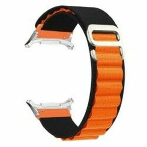 4wrist 4wrist Szilikon szíj Samsung Galaxy Watch Ultra 47 mm - Orange/Black kép