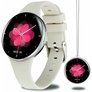 Wotchi Wotchi AMOLED Smartwatch DM75 – Silver – White kép