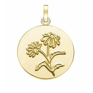 Rosefield Rosefield Bájos aranyozott medál PE-Gold-Daisy Flower Coin kép