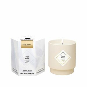 My Jolie Candle My Jolie Candle Illatgyertya 36 óra karkötővel Gold Les Surprenantes Frissen mosott ruha 320282 kép