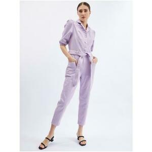 Lila női farmer jumpsuit kép