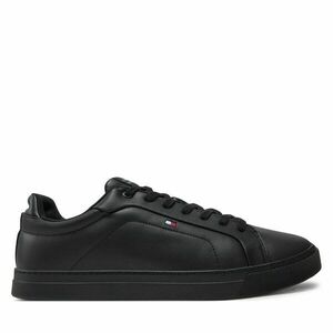 Sportcipők Tommy Hilfiger Icon Court Lth Flag Ess FM0FM05317 Fekete kép