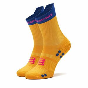 Unisex Magasszárú Zokni Compressport Pro Racing V4.0 Run High XU00046B Sárga kép