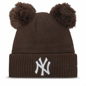 Sapka New Era New York Yankees Double Pom Knit Beanie 60580773 Barna kép