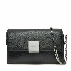 Táska Calvin Klein Ck Plaque Sm Crossbody W/Chain K60K612785 Fekete kép