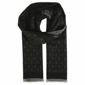 Sál Calvin Klein Monogram Woven Scarf 35x180 Fekete kép