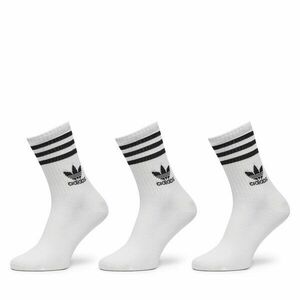 3 pár uniszex hosszú szárú zokni adidas IJ0733 Fehér kép