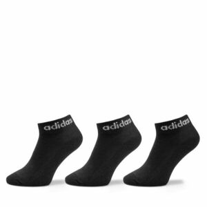 Rövid unisex zoknik adidas Linear Ankle Socks Cushioned Socks 3 Pairs IC1303 Fekete kép