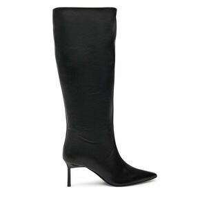 Csizma Calvin Klein Heel Knee Boot 70 Lth HW0HW02162 Fekete kép