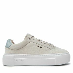 Sportcipők Calvin Klein Flatform Cup Lace Up W/Ml HW0HW02282 Bézs kép