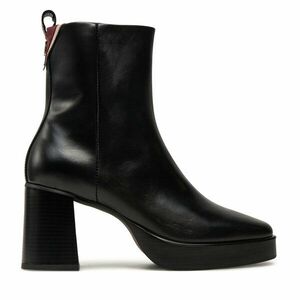 Bokacsizma Tommy Hilfiger Premium Leather High Heel Bootie FW0FW08100 Fekete kép