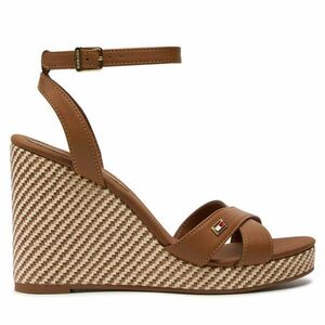 Szandál Tommy Hilfiger Im Raffia Sandal FW0FW08224 Barna kép