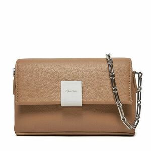 Táska Calvin Klein Ck Plaque Sm Crossbody W/Chain K60K612785 Barna kép