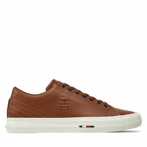 Sportcipők Tommy Hilfiger Hi Vulc Street Patch Lth Luxe FM0FM05203 Barna kép